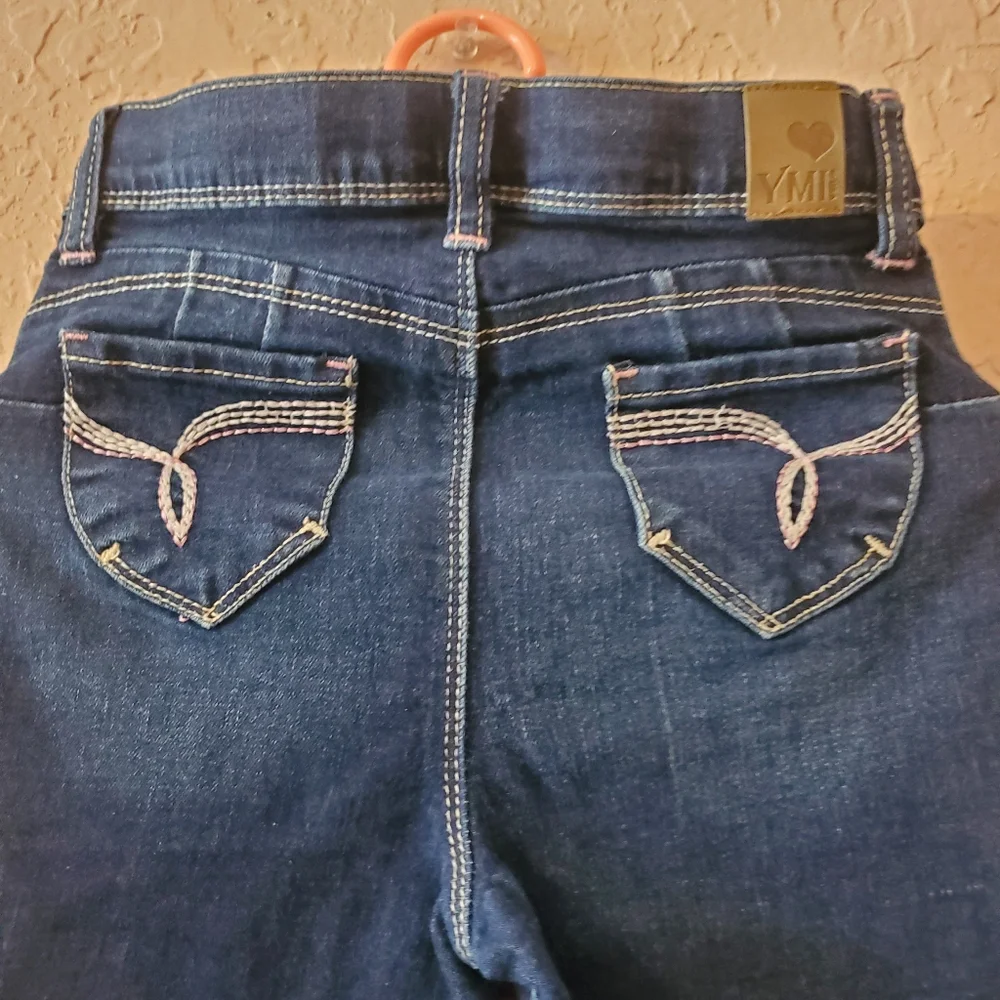 YMI Jeans girl size 5 with elastic adjustable waist